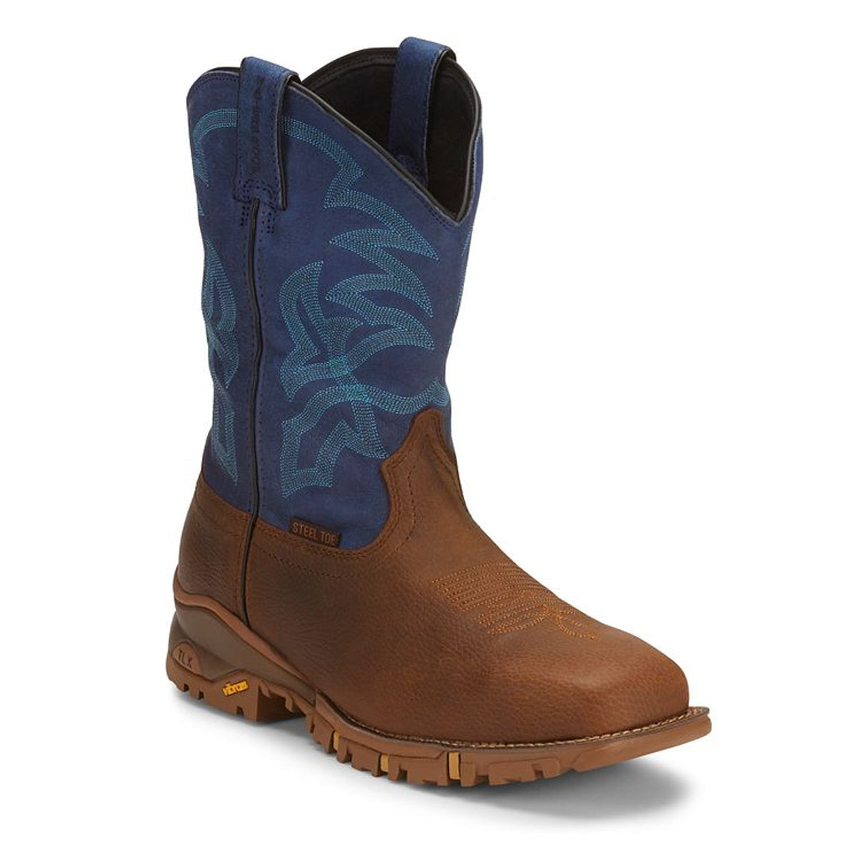 Tony Lamas Men's Footwear Work Roustabout 11" Steel Toe Waterproof Work Boot Color Tan Gaucho image 2