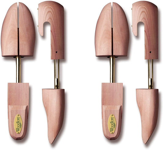 Woodlore Shoe Trees for Men 2-Pack Men's Combination Aromatic Red Cedar Shoe Trees (for Two Pairs of Shoes) Made in The USA image 0