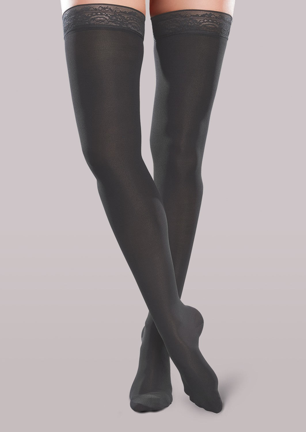 Women's Mild Support Microfiber Thigh Highs image 0