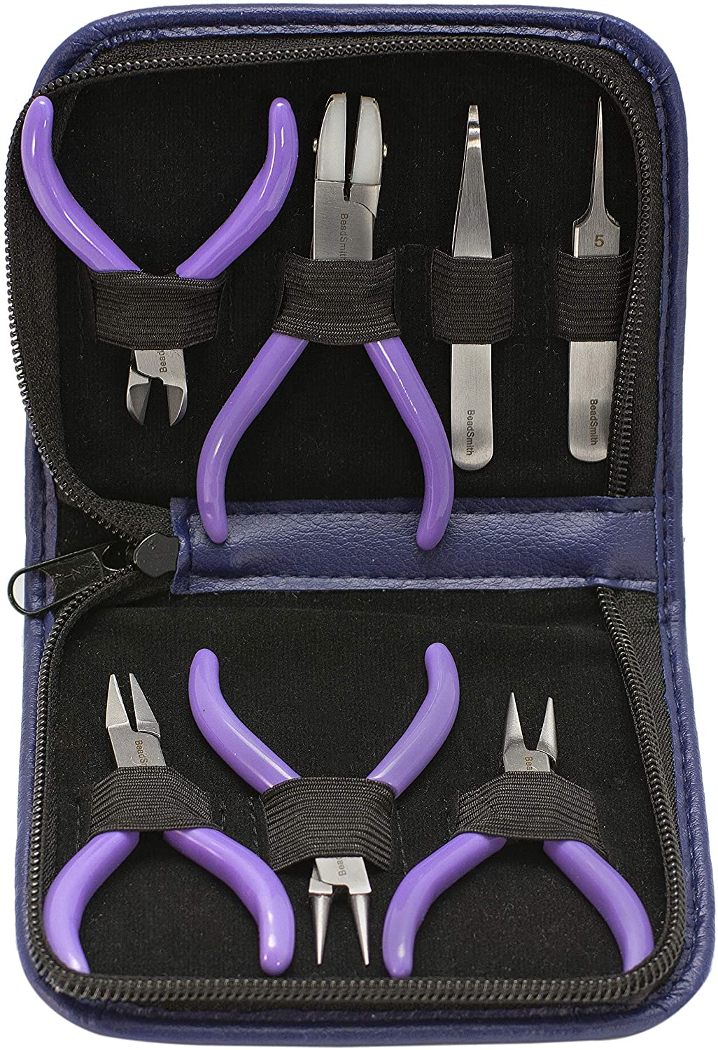 Beadsmith 7-Piece Jewelry Pliers Set with Case, Mini image 2