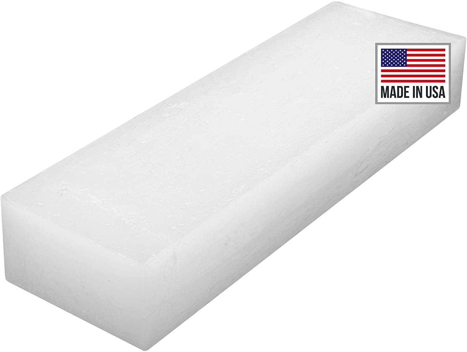 Blended Waxes, Inc. 1 lb. Block - Household Paraffin Wax for Canning, Candle Making, Metal Preservation, Waterproofing, and A Variety of Other Applications (1lb. - 1 Block) image 0