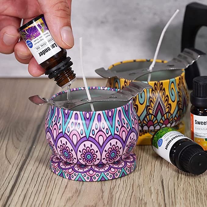 DIY Candle Making Kit Supplies, Complete Beginners Set with Soy Wax, Pot, Tins, Dyes, Wicks &amp; More image 4