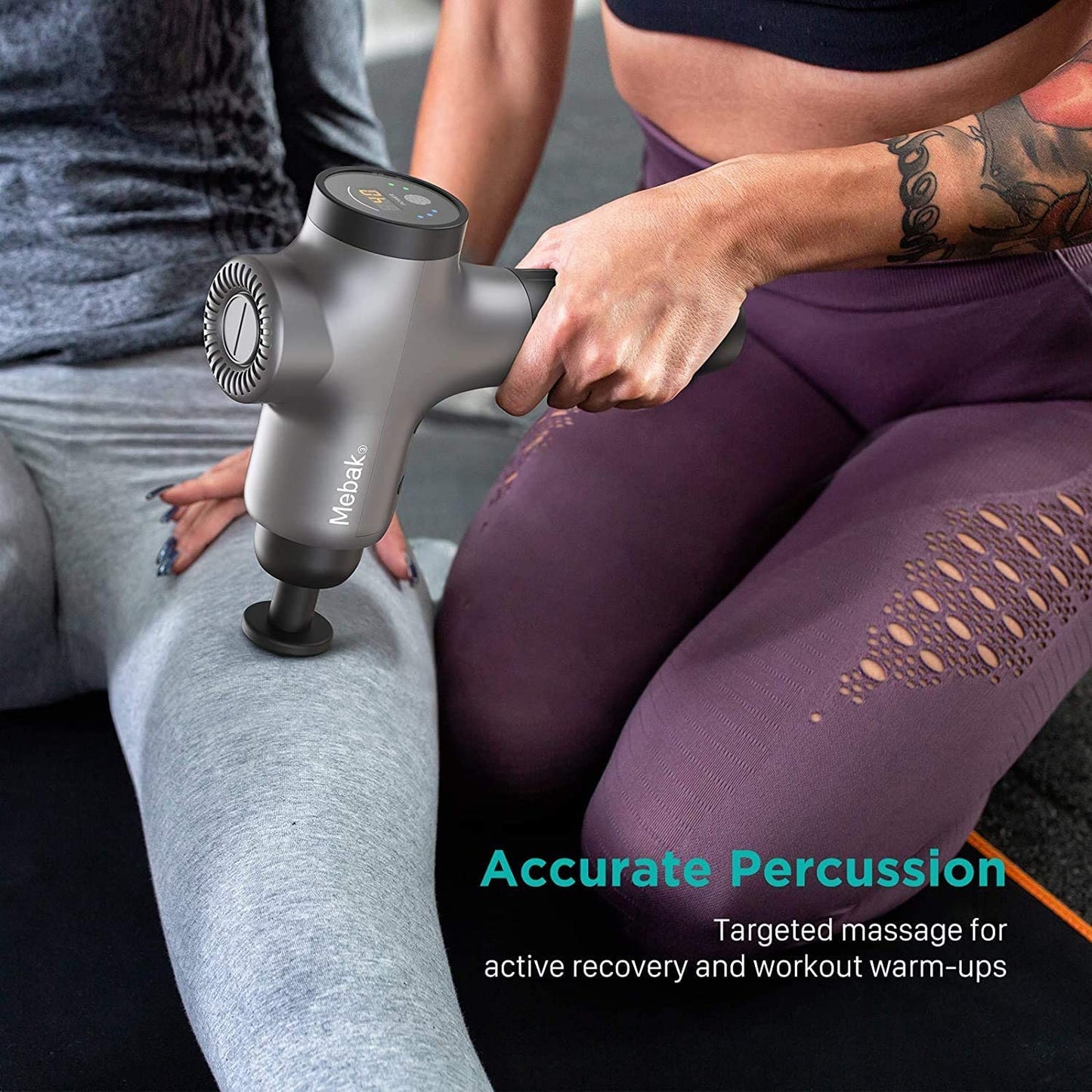 Massage Gun Deep Tissue Percussion Muscle Massager for Pain Relief, Super Quiet Portable Neck Back Body Relaxation Electric Sport Massager Mebak 3 image 5