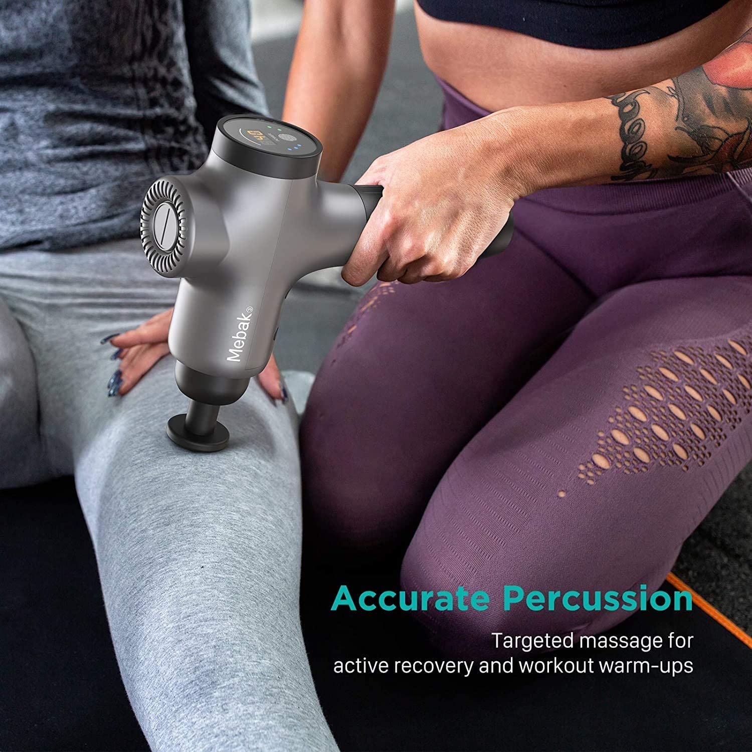 Massage Gun Deep Tissue Percussion Muscle Massager for Pain Relief, Super Quiet Portable Neck Back Body Relaxation Electric Sport Massager Mebak 3 image 5