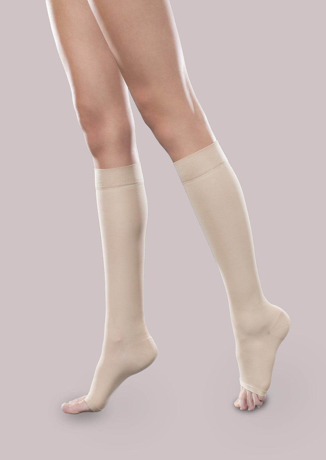 Sheer Ease Women's Open-Toe Firm Support Knee High (30-40 mmHg) image 0