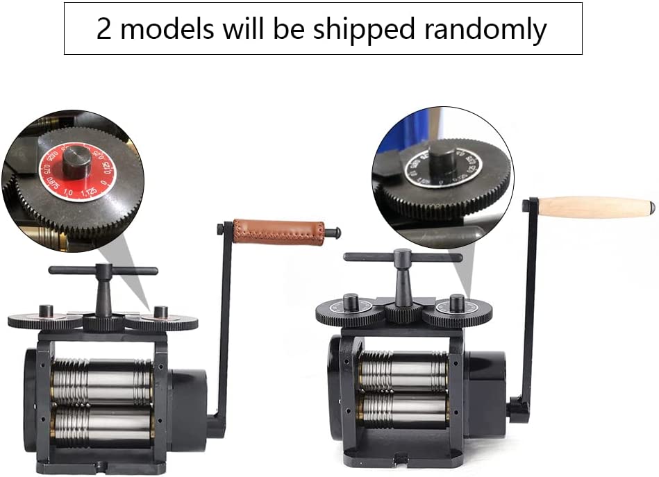 Manual Rolling Mill Machine 110mm Wide 55mm Diameter Jewelry DIY Tools Rollers Jewelry Press Tableting Tool Gear Roller Combination Rolling Mill Flatten Machine Ratio 4:1 image 1