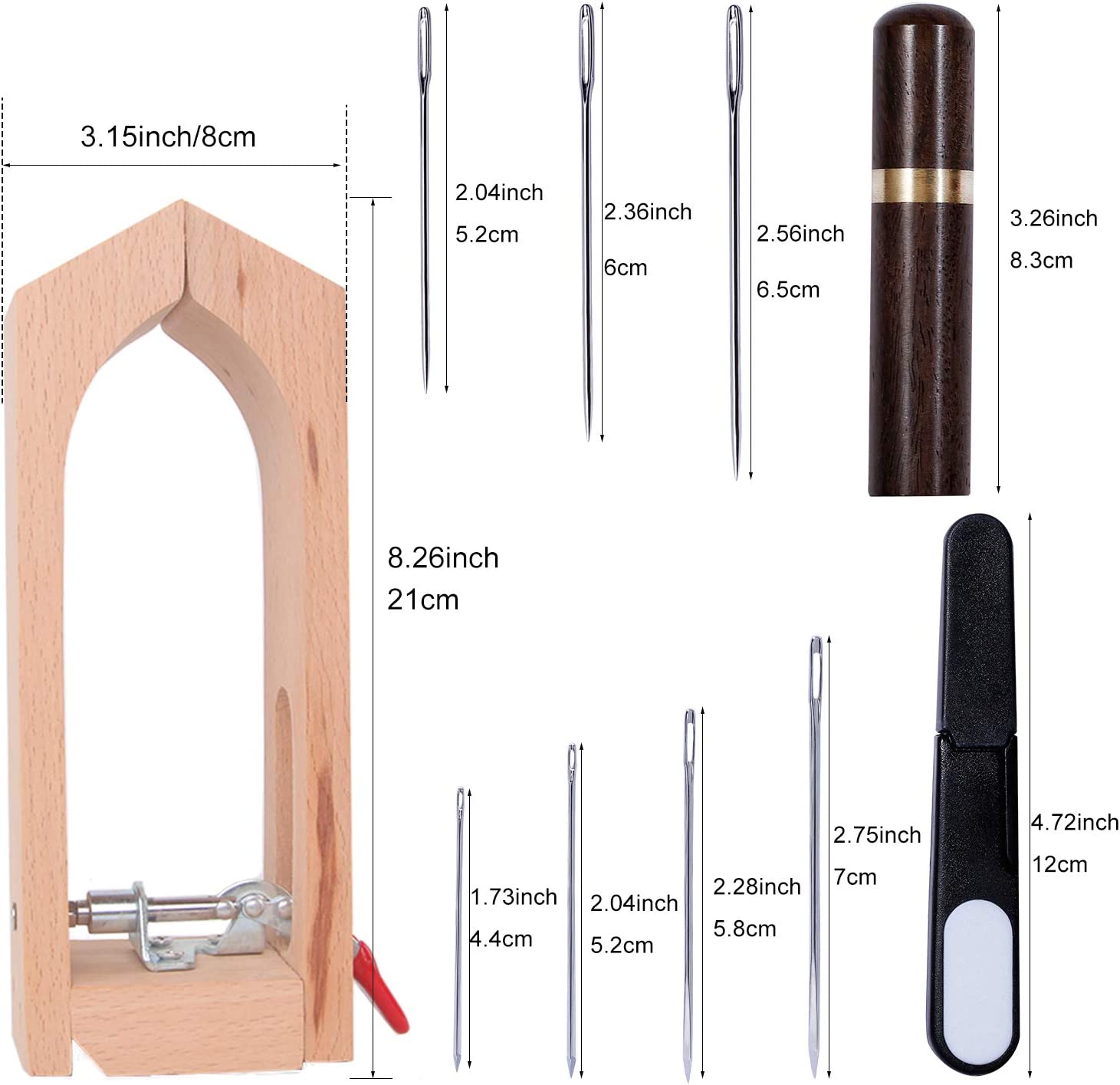 Leather Working Pony - Mini Stitching Pony for Leather, Leather Sewing Clamp,Leather Sewing Kits with Leather Needle and Thread, Thread Waxed for Leather Hand Stitching image 1