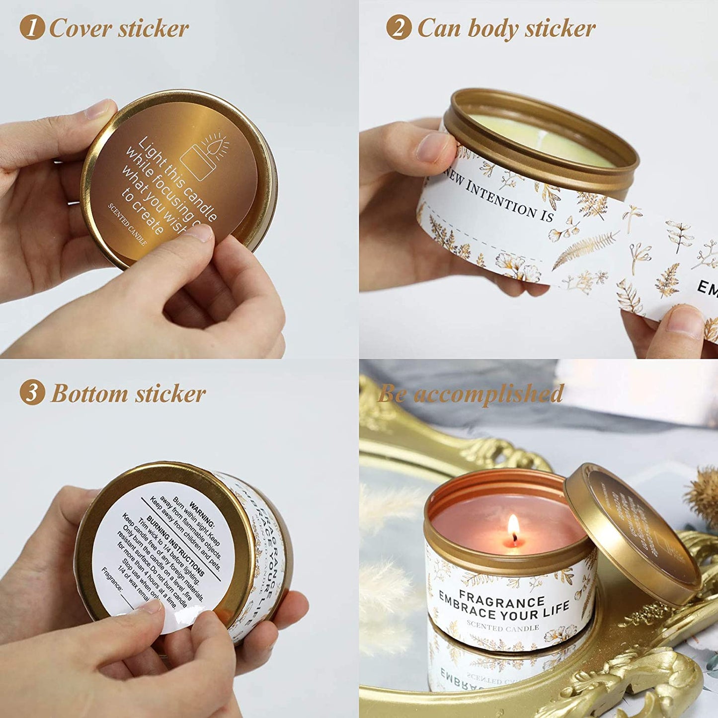Luxury DIY Candle Making Kit Supplies Set Scented Candle Molds for Art and Craft Soy Wax, Fragrance Oil, Cotton Wicks, Candle Pigment, Candles Craft Supplies 81 Piece, Christmas Gifts for Women image 5