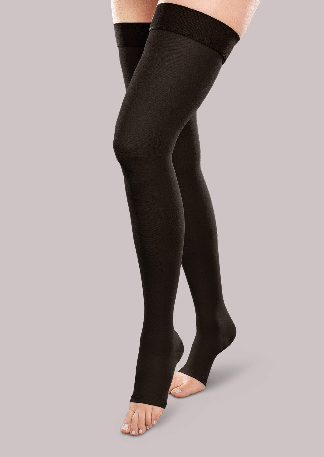 Unisex Moderate Support Open-Toe Thigh High image 0