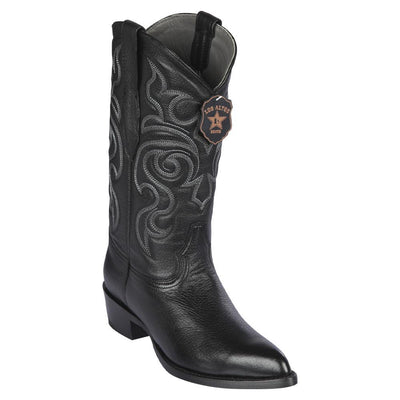 LOS ALTOS BOOTS MENS #995105 J TOE | GENUINE ELK LEATHER BOOTS | COLOR BLACK image 0