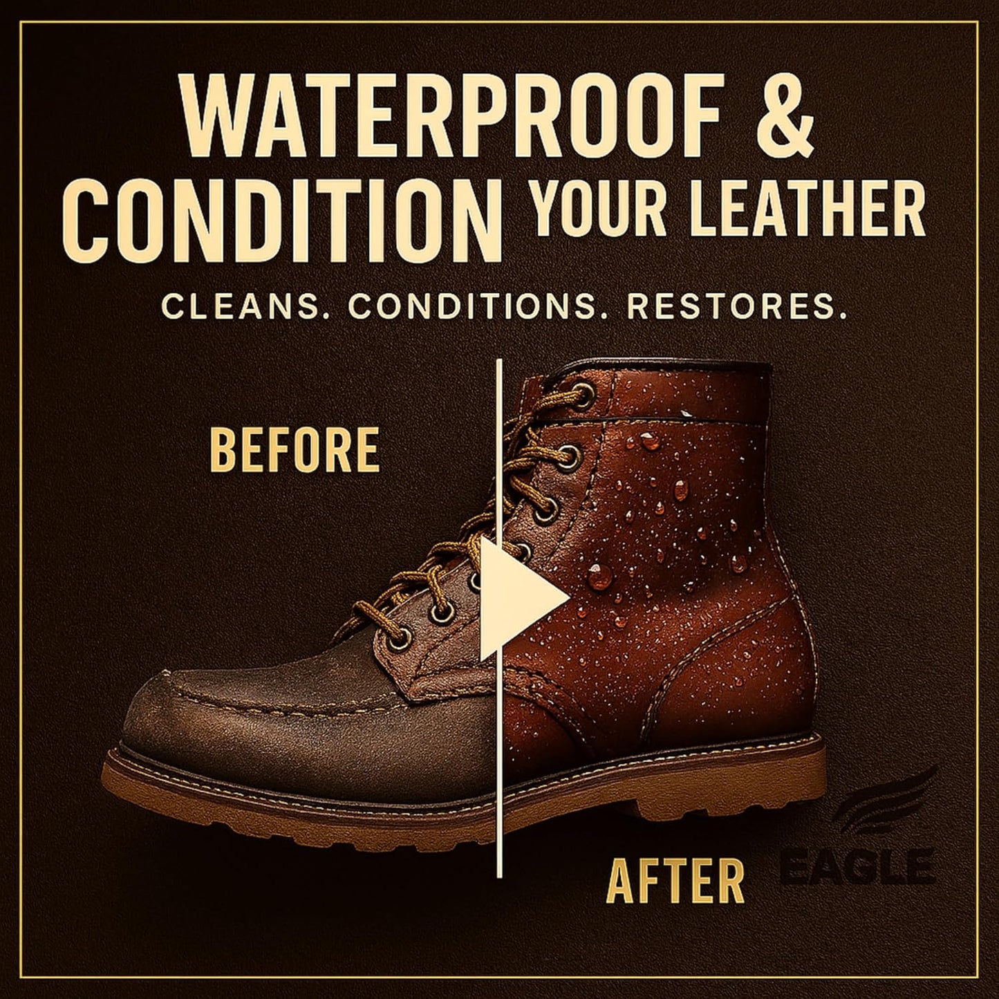 Leather Boot Care Kit — Mink Oil, Saddle Soap, Applicators & Cloth