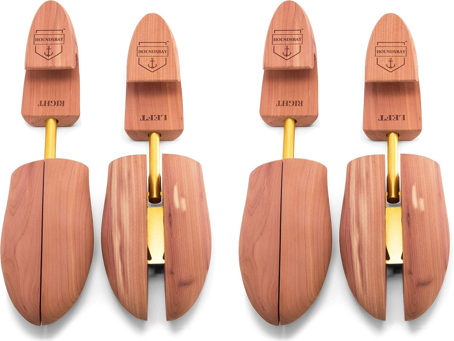 Cedar Shoe Trees 2-Pack — Aromatic Red Cedar, Men's Large 10–11