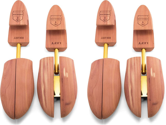 Cedar Shoe Trees 2-Pack — Aromatic Red Cedar, Men's Large 10–11