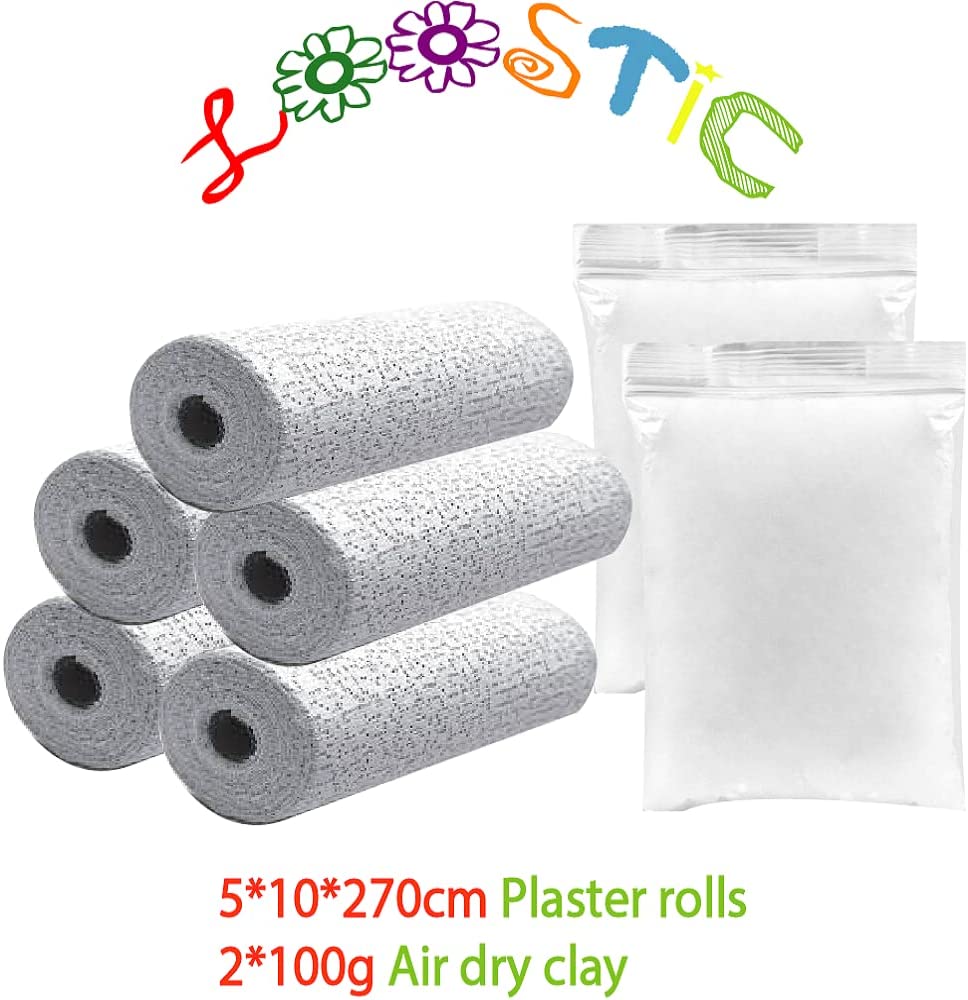 Belly Cast kit Pregnancy Belly Molds kit Pregnancy,Pregnancy Maternity,Baby Handprint et Footprint Product,5 Rolls Plaster and 2 Bag Modeling Clay image 1