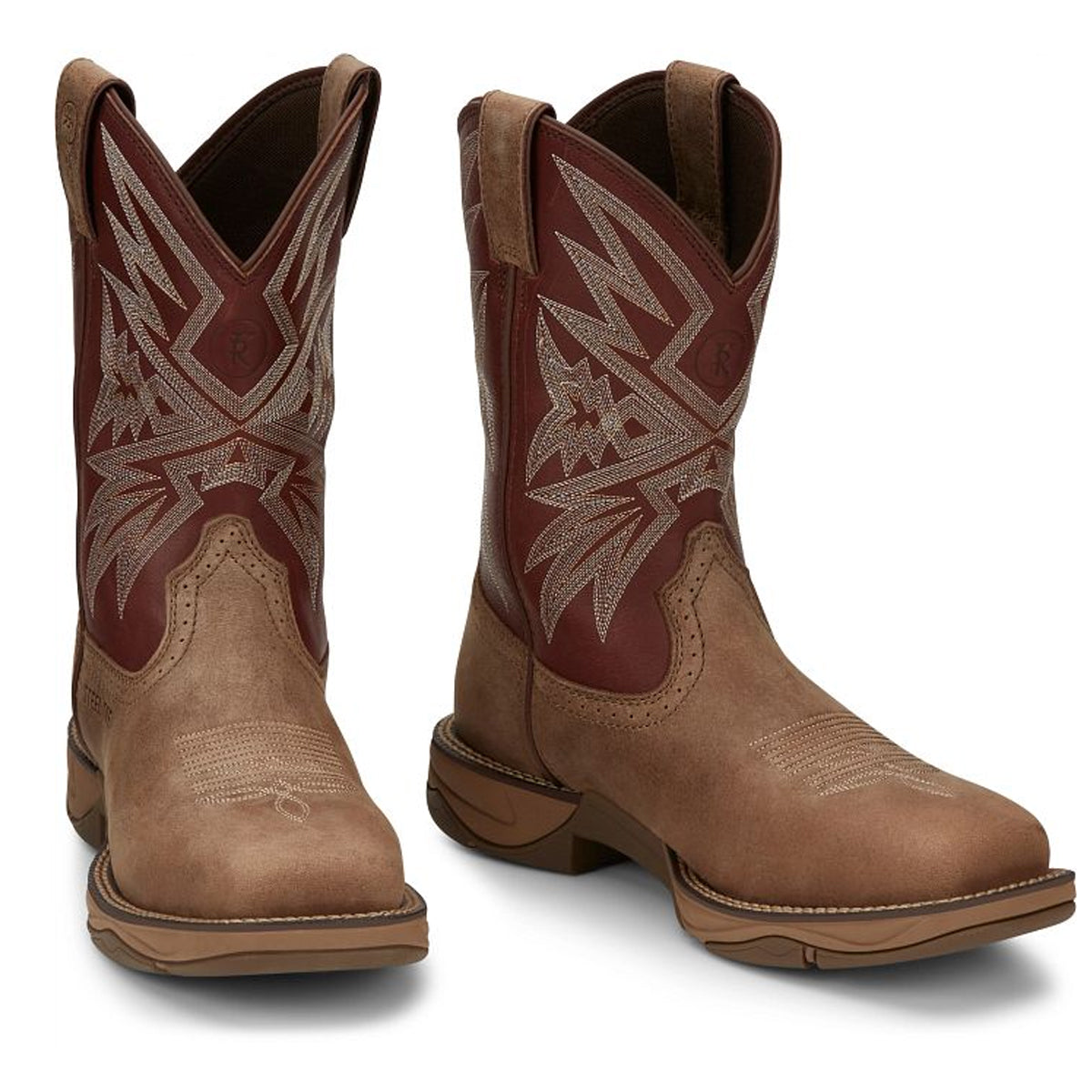 Tony Lamas Men's Footwear Work Bartlett 11" Steel Toe Work Boot Color Light Tan image 0