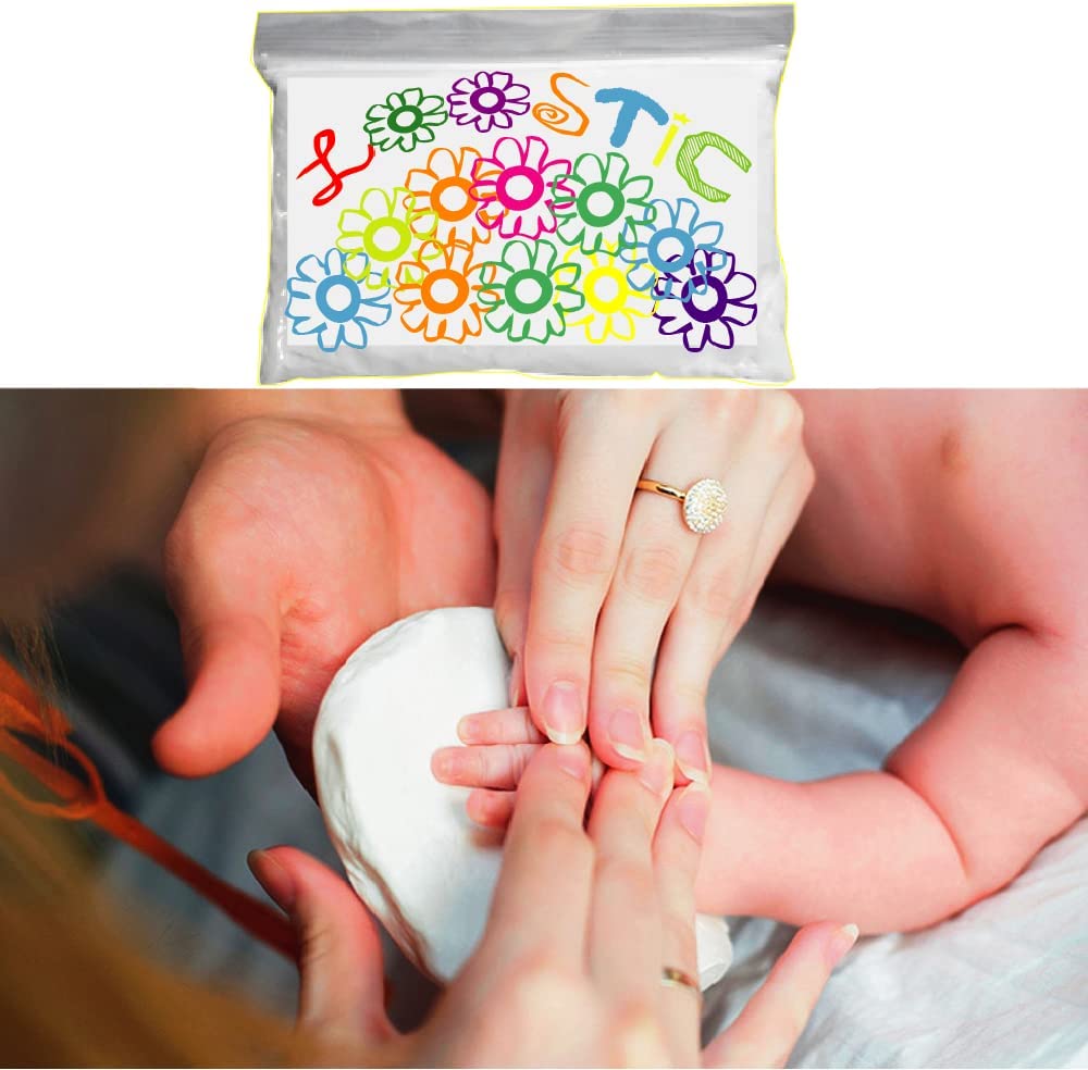 Belly Cast kit Pregnancy Belly Molds kit Pregnancy,Pregnancy Maternity,Baby Handprint et Footprint Product,5 Rolls Plaster and 2 Bag Modeling Clay image 3