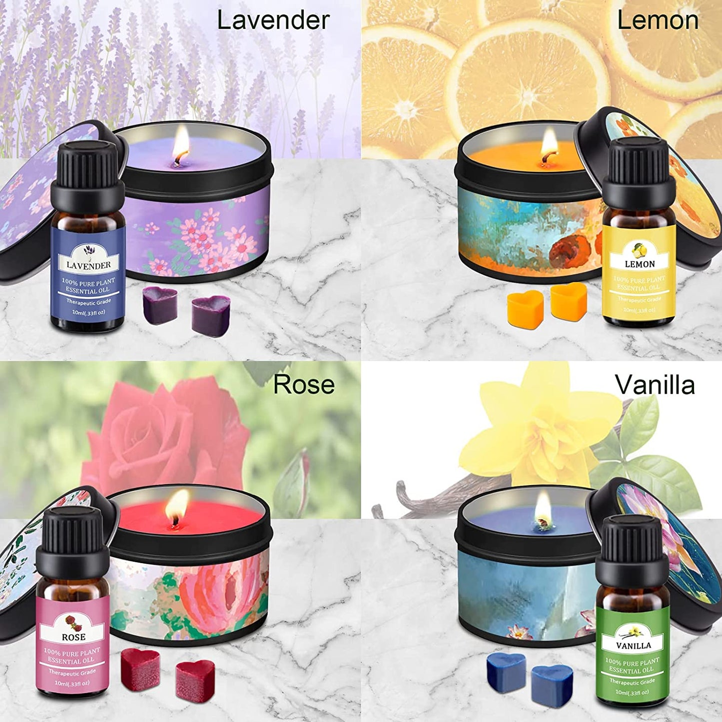 Candle Making Kit for Adults, Candle Making Supplies Gift Set with Melting Pot, Beeswax, Candle Wicks, Essential Oil, Candle Jars &amp; More Full Starter DIY Arts and Crafts Kit for Creating Candles image 1