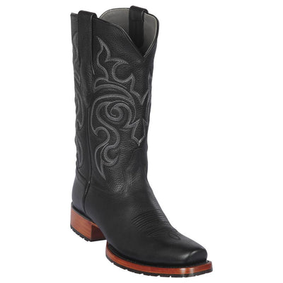 LOS ALTOS BOOTS MENS #58T2705 7X TOE | GENUINE PREMIUM RAGE LEATHER BOOTS | COLOR BLACK image 0