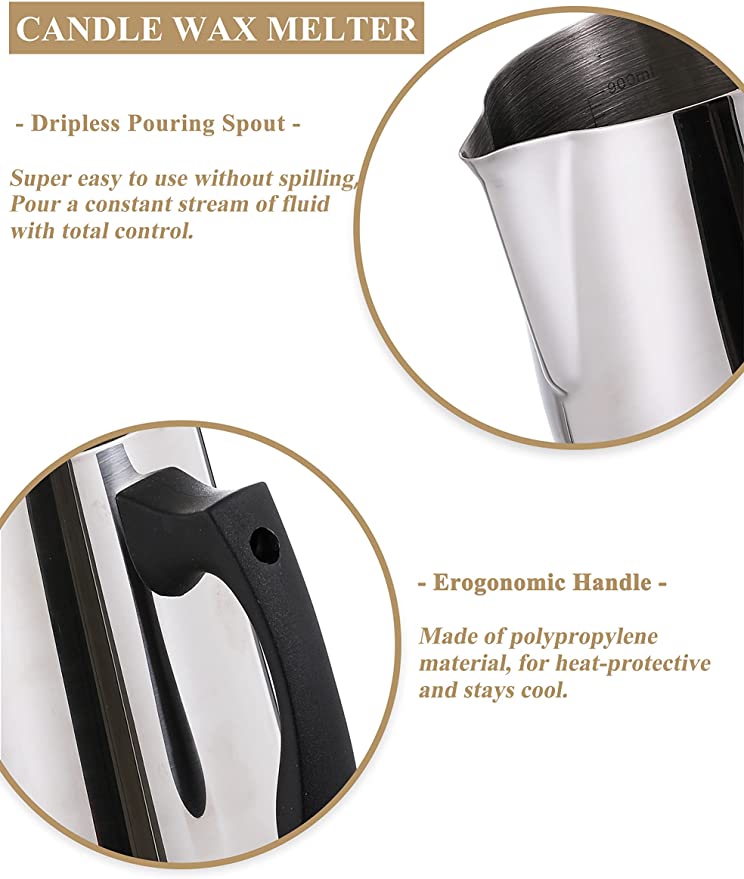 olorvela Soy Candle Making Kit for Adults with Soy Wax Flakes &amp; Candle Wax Melting Pot, Candle Making Supplies with Instructions image 3