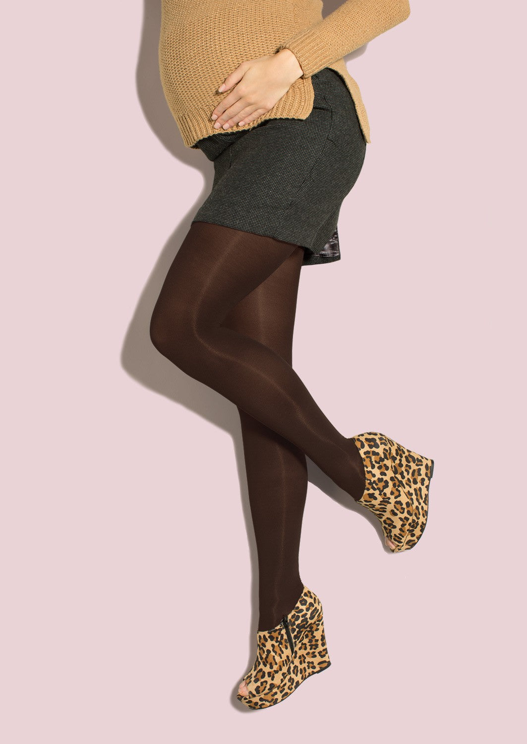 Discontinued Style! Maternity Open-Toe Tights image 0