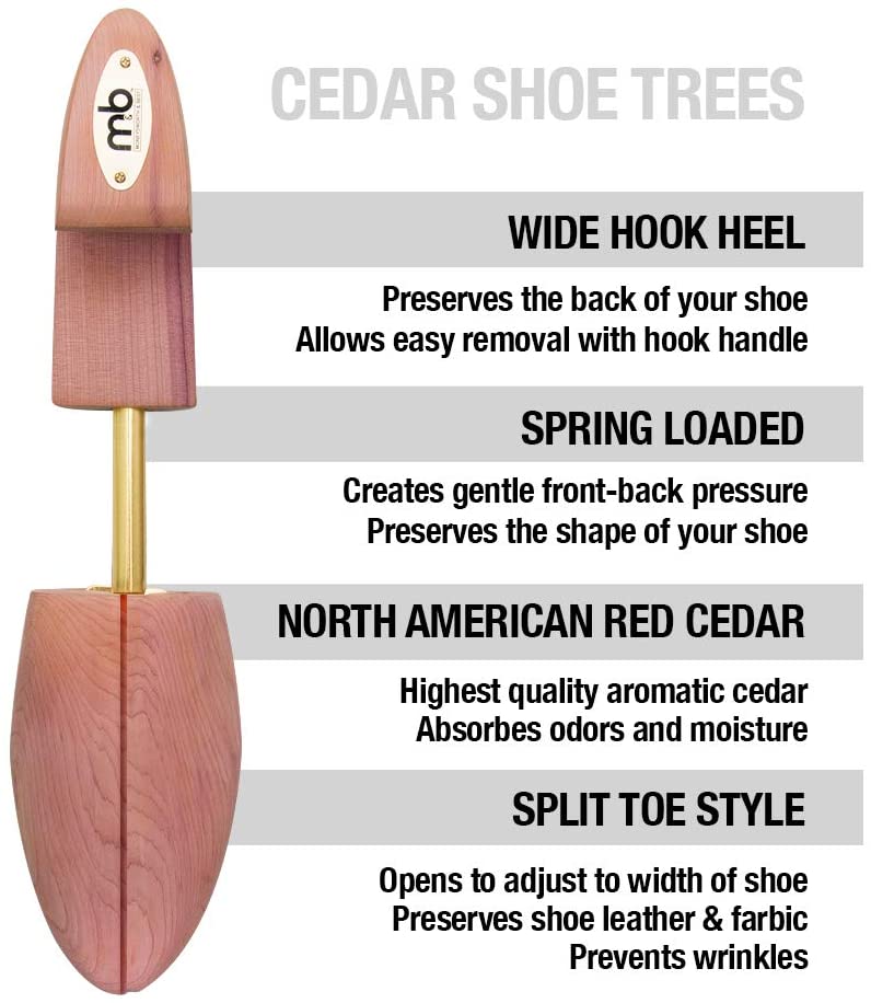Moneysworth and Best Men's Shoe Trees with Hook Heel image 4