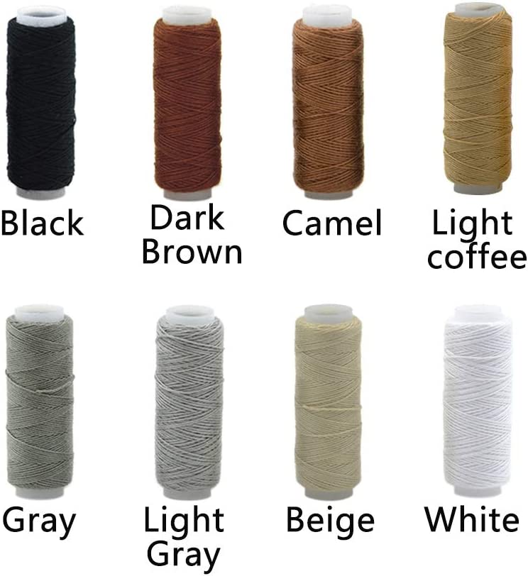 OVLORT Upholstery Repair Kit 29-Pack, Leather Craft Tool Kit Leather Hand Sewing Needles Canvas Thread and Needles Tape Measure Large-Eye Stitching Needles for Leather Repair image 3