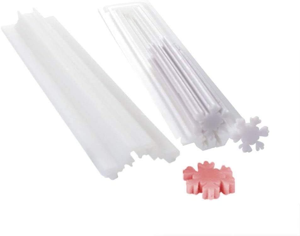 Silicone Candle Mold Long Tube Mousse Dessert Mold 3D DIY Handmade Soap Tube Model Ice Cream Pudding Molds Snowflake Shape Fondant Mould Embed Soap Making Supplies Cake Craft Baking Decorating Tools image 1