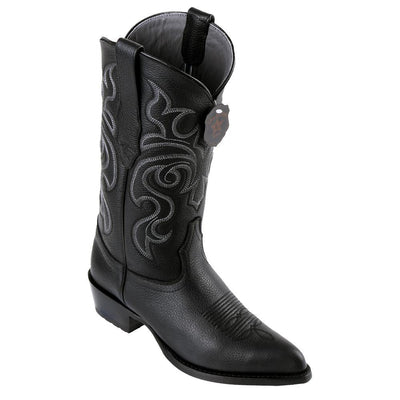 LOS ALTOS BOOTS MENS #992705 J TOE | GENUINE GRISLY LEATHER BOOTS | COLOR BLACK image 0