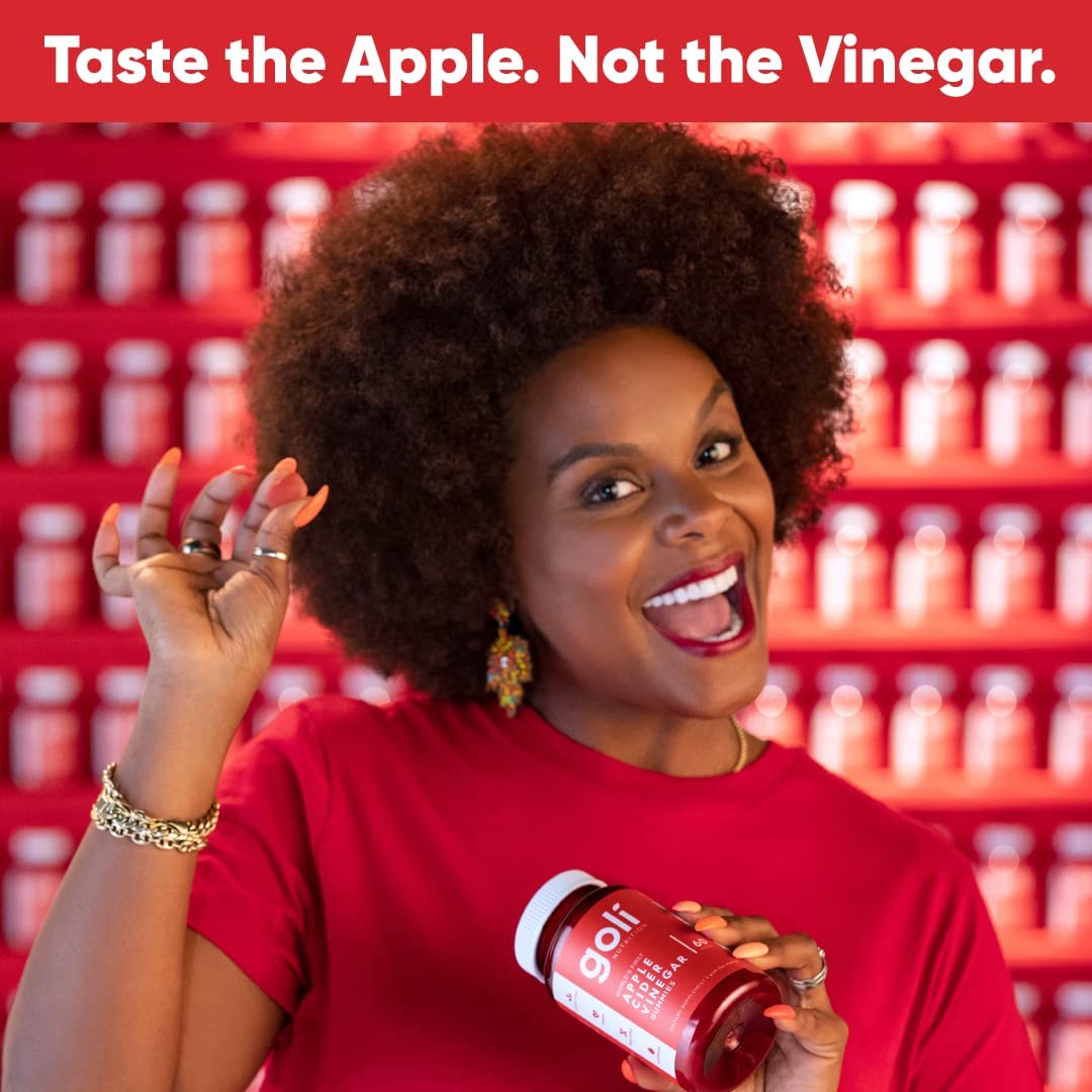 Apple Cider Vinegar Gummy Vitamins by Goli Nutrition - Immunity, Detox &amp; Weight (3 Pack, 180 Count, with The Mother, Gluten-Free, Organic, Vegan, Vitamin B9, B12, Beetroot, Pomegranate) image 4