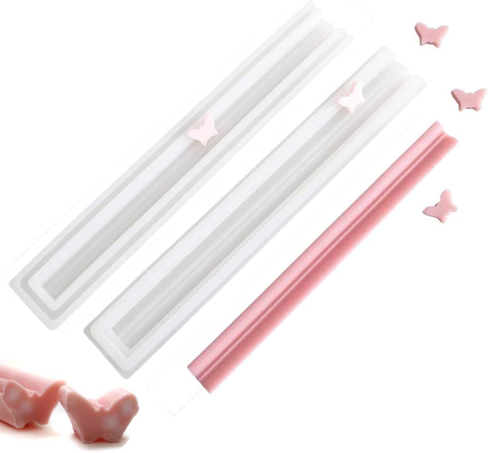 EchoDone Butterfly Tube Column Silicone Soap Candle Mold Embed Soap Making Supplies Silicone Mold for Soap image 0