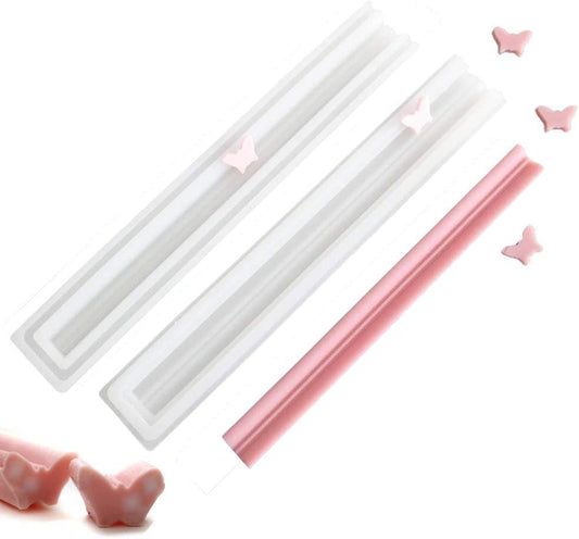 EchoDone Butterfly Tube Column Silicone Soap Candle Mold Embed Soap Making Supplies Silicone Mold for Soap image 0