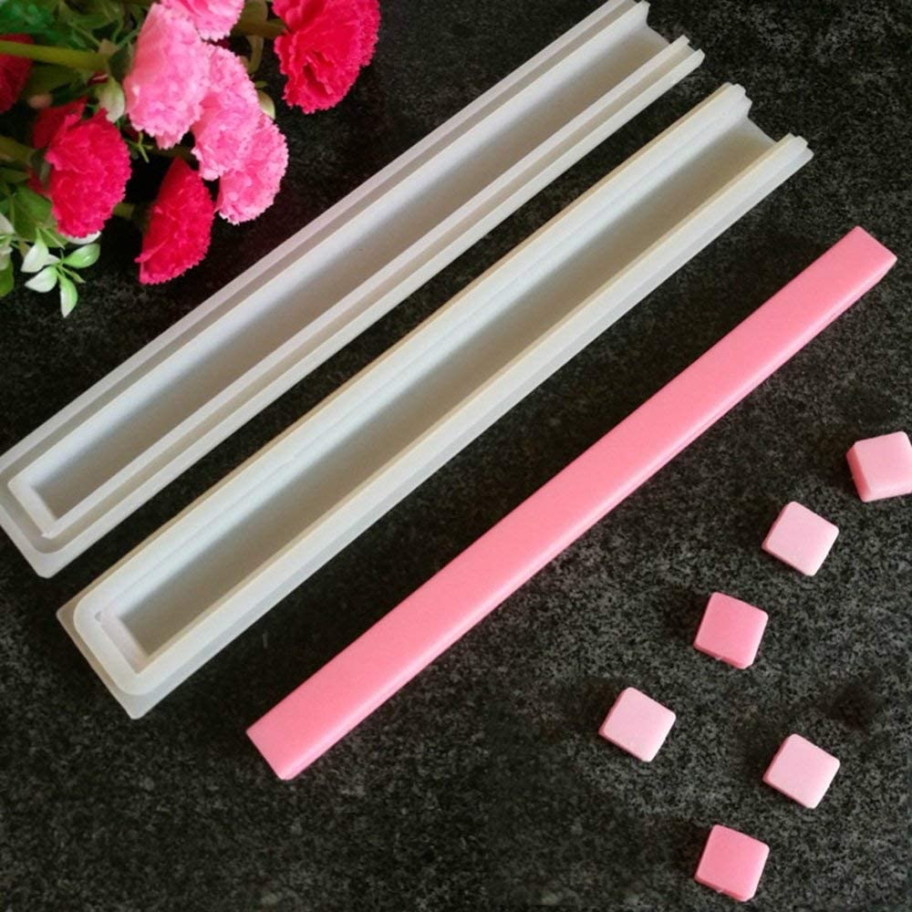 EchoDone Square Tube Column Silicone Soap Candle Mold Embed Soap Making Supplies Silicone Mold for Soap image 0