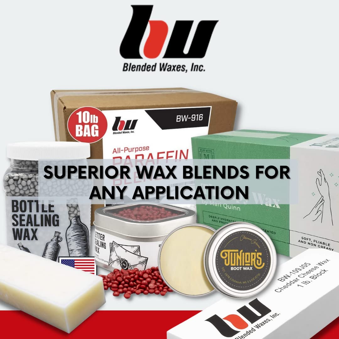 Blended Waxes, Inc. 1 lb. Block - Household Paraffin Wax for Canning, Candle Making, Metal Preservation, Waterproofing, and A Variety of Other Applications (1lb. - 1 Block) image 4