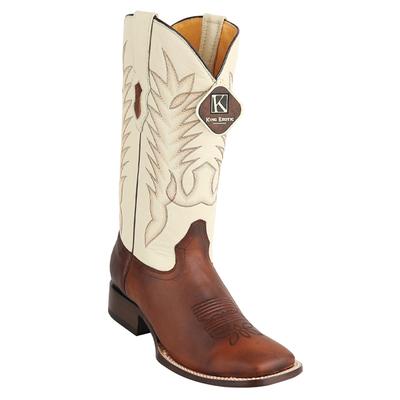 MEN'S KING EXOTIC BOOTS GENUINE LEATHER SQUARE TOE HANDCRAFTED WALNUT (48229940) image 0