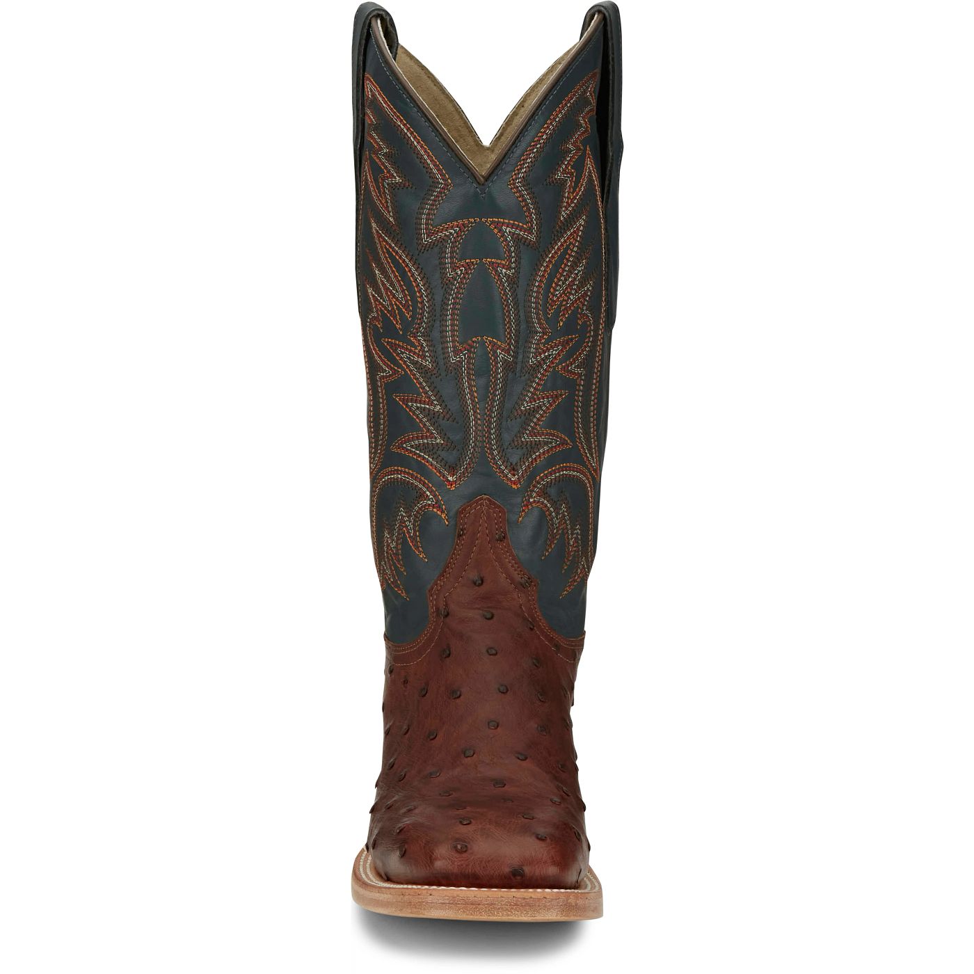 Justin Boots Men's Doc Bar 13" Full Quill Ostrich Boot - Brandy (AQ8041) - View 7