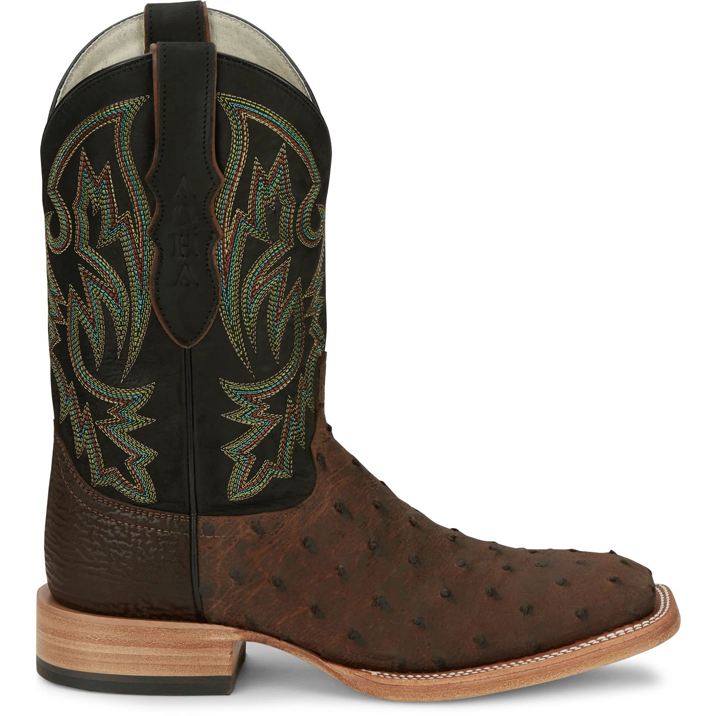Justin Boots Men's King 11" Full Quill Ostrich Boot - Kango Tobac (AQ8044) - View 3