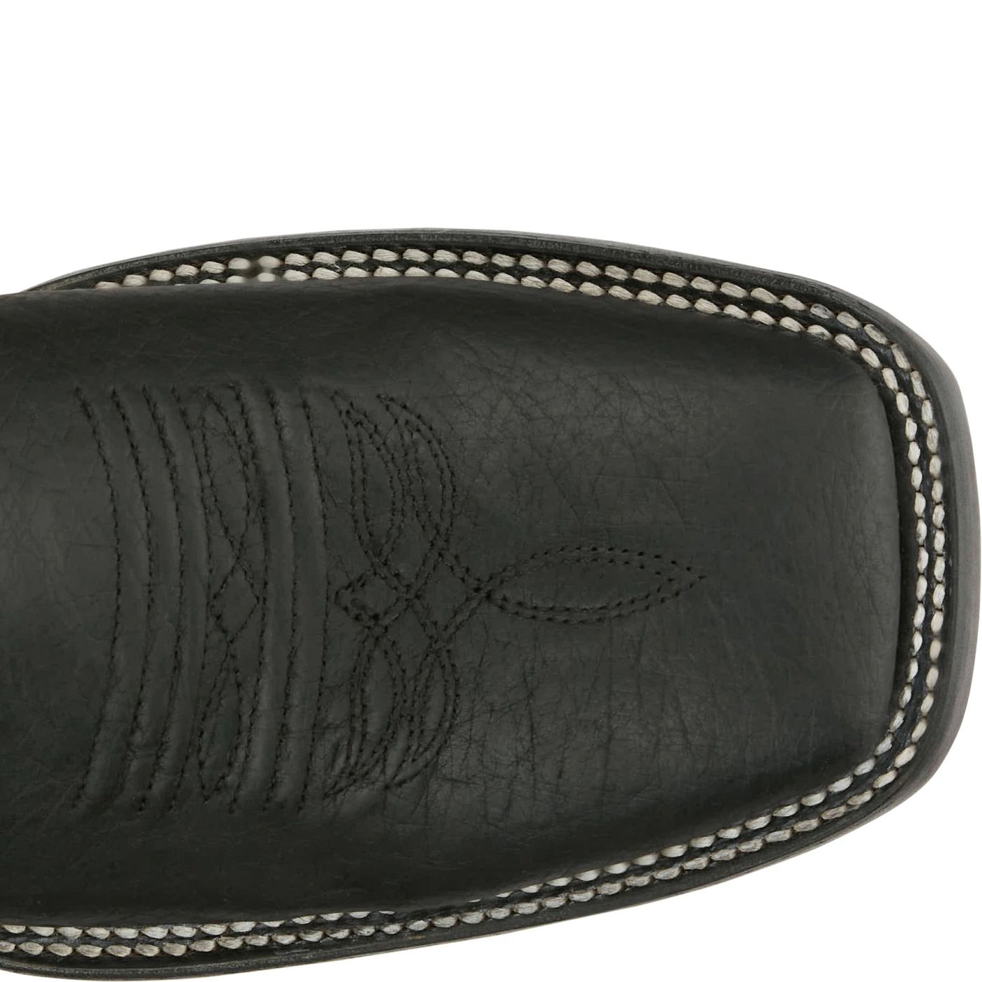 Justin Boots Men's Three Bars 13" Smooth Ostrich Boot - Black (AQ8142) - View 4