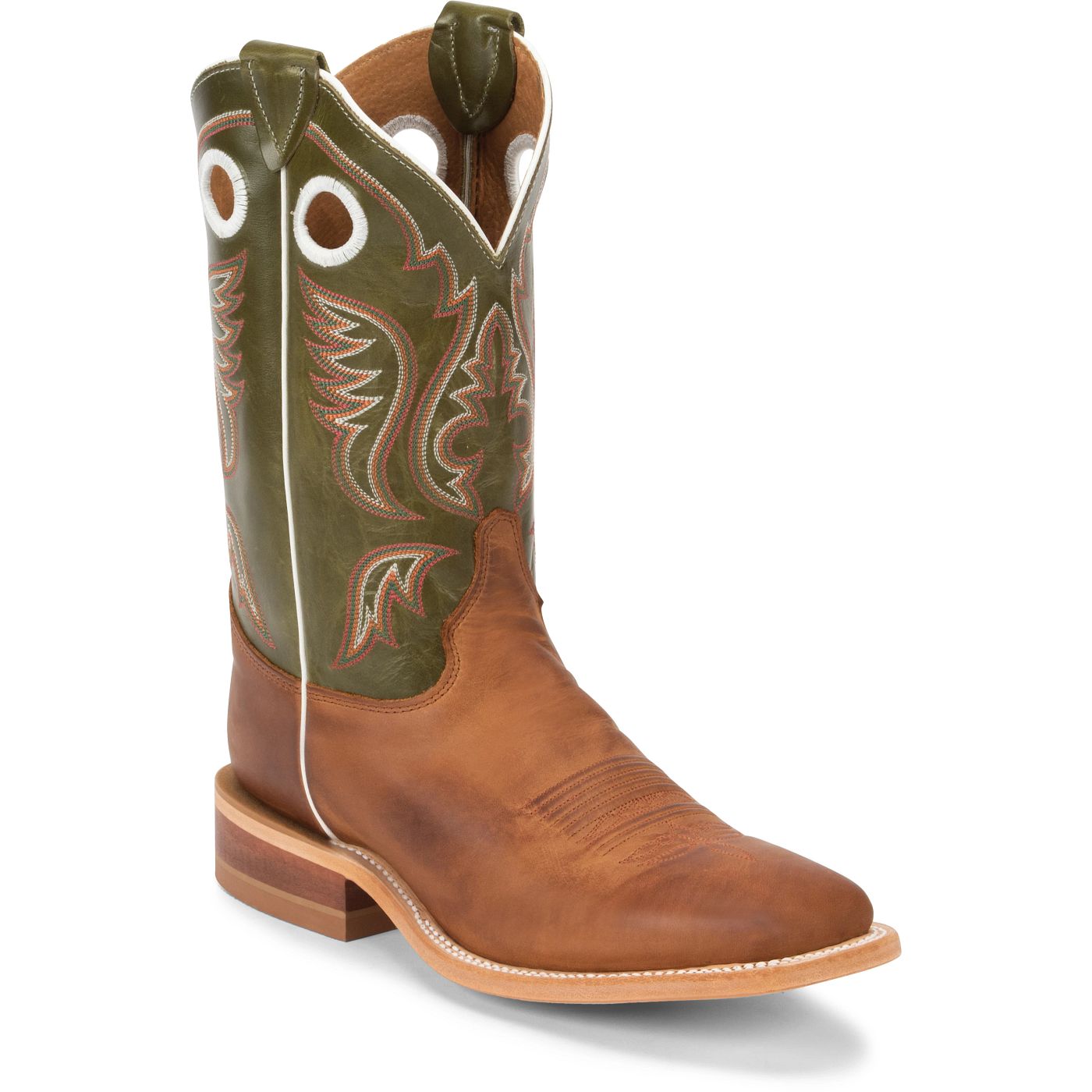 Justin Boots Men's Austin 11" Western Boot - Cognac Cowhide (BR307) - View 2