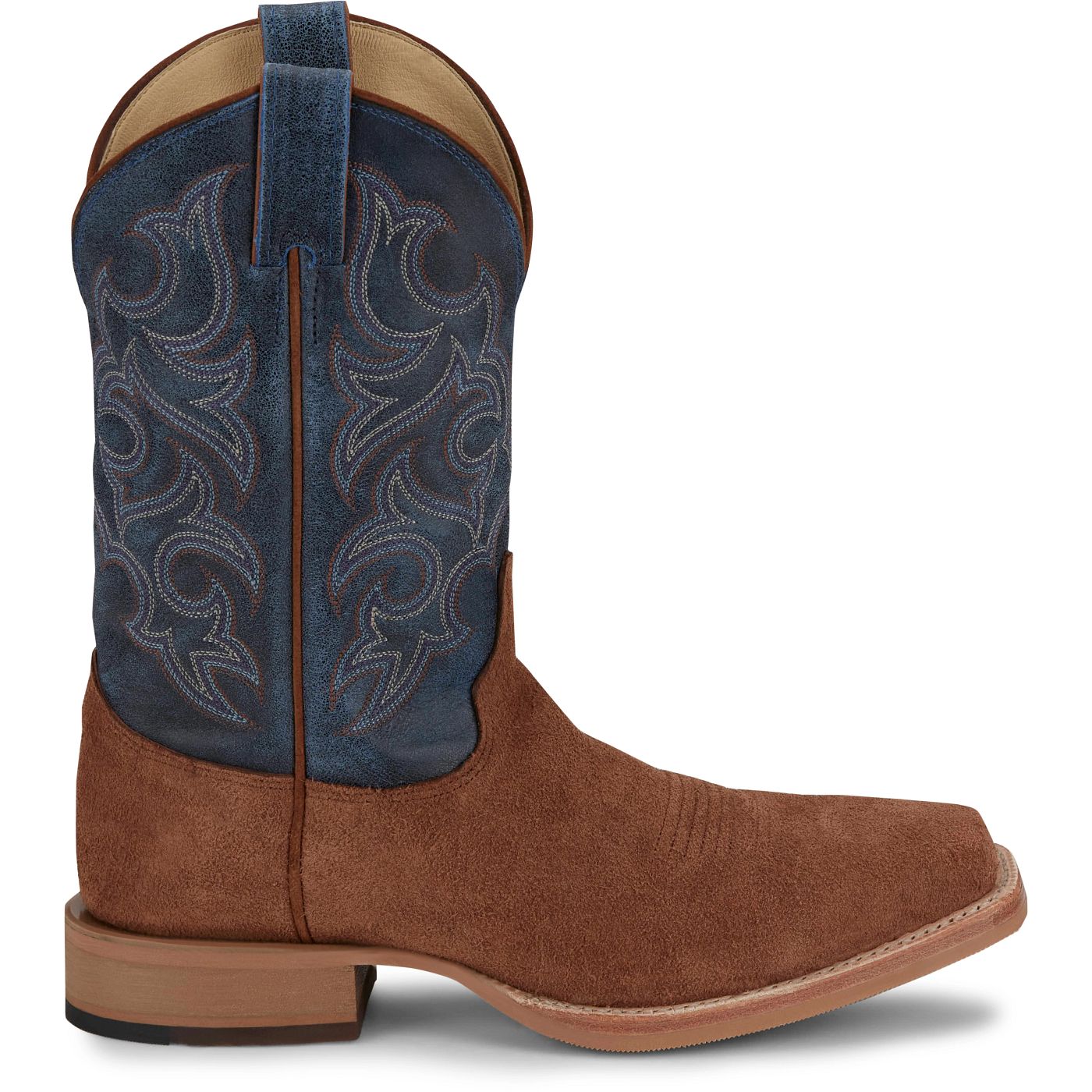 Justin Boots Men's Fergus 11" Western Boot - Royal Blue Cowhide (BR385) - View 3