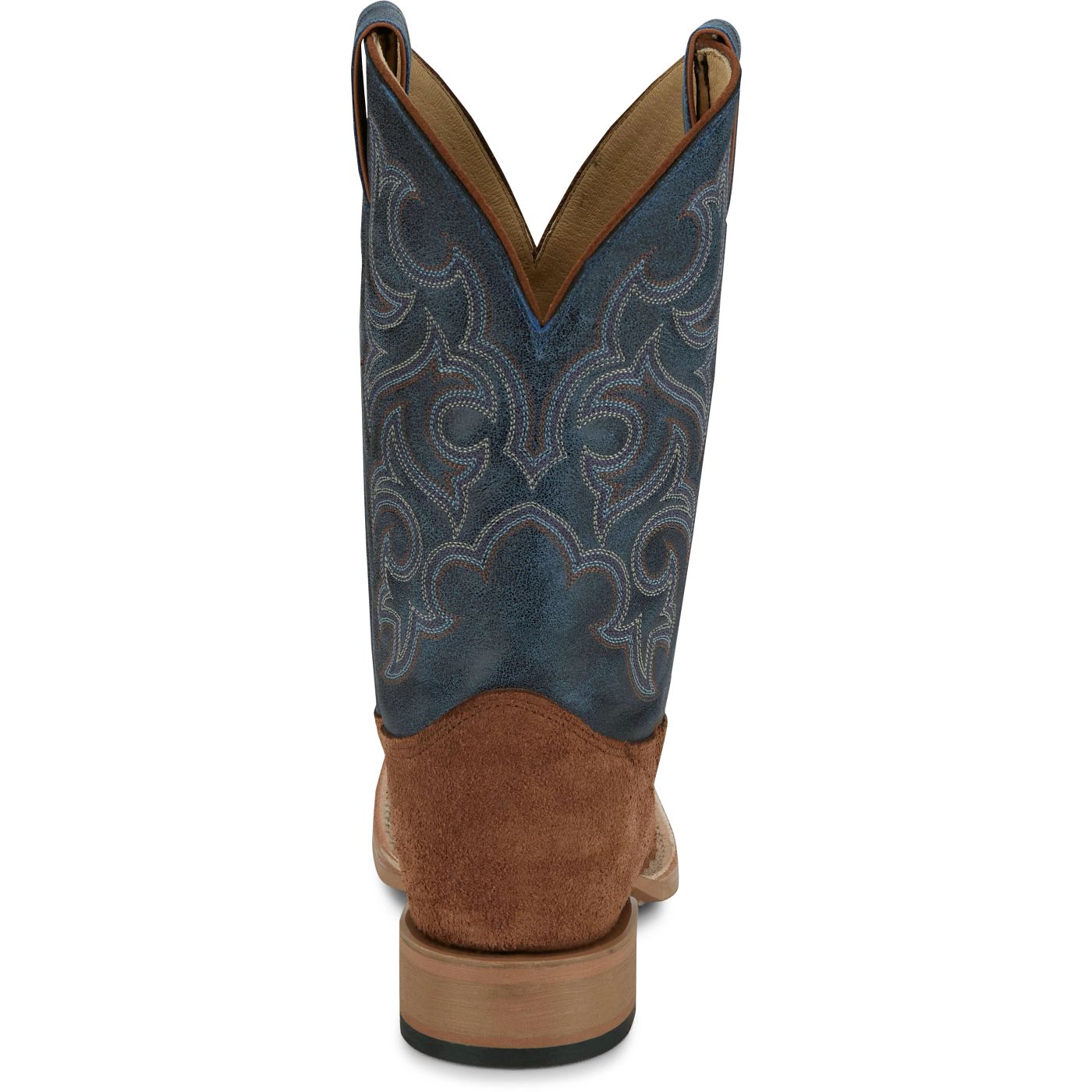 Justin Boots Men's Fergus 11" Western Boot - Royal Blue Cowhide (BR385) - View 5
