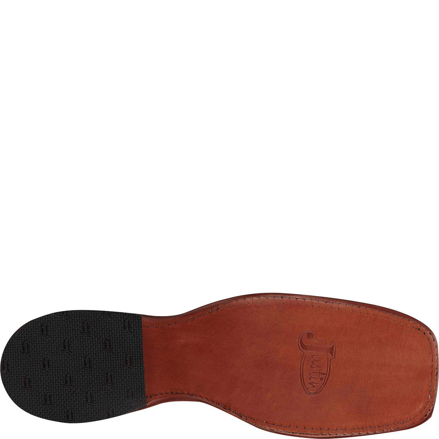 Justin Boots Men's Poston 11" Western Boot - Jet Black Cowhide (BR387) - View 6