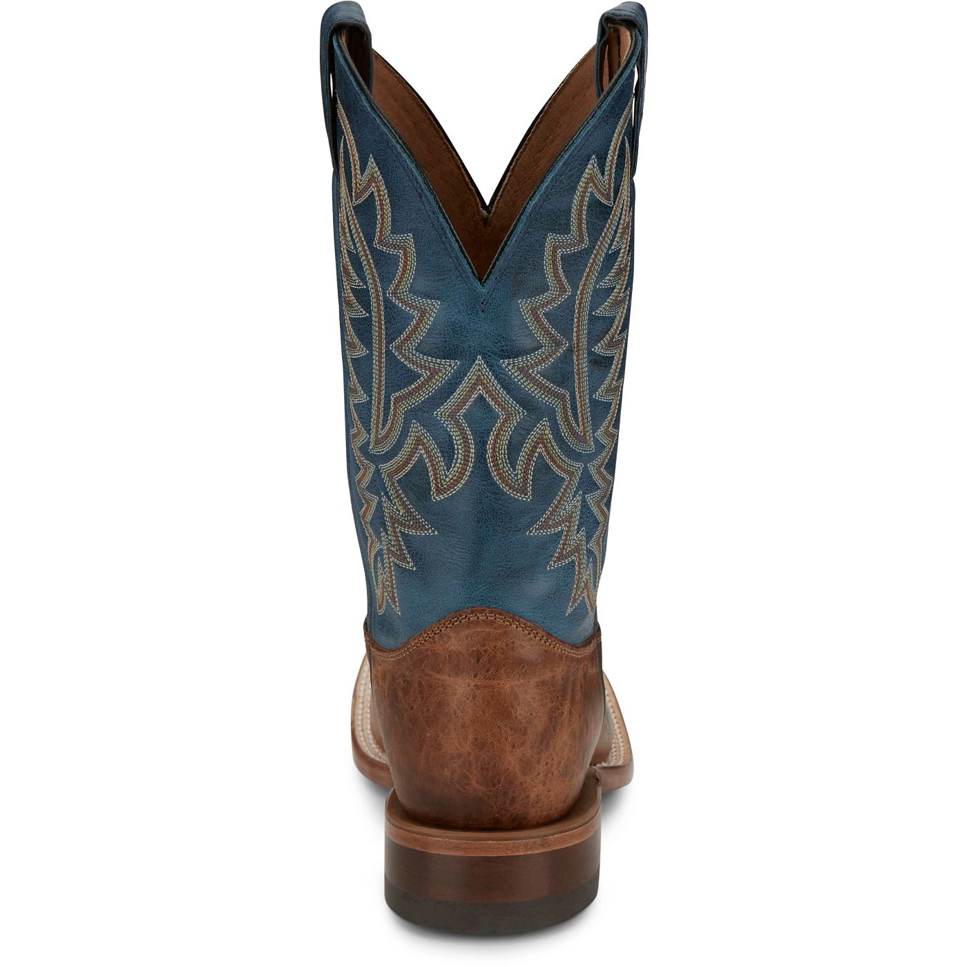 Justin Boots Men's Poston 11" Western Boot - Royal Navy Cowhide (BR388) - View 5