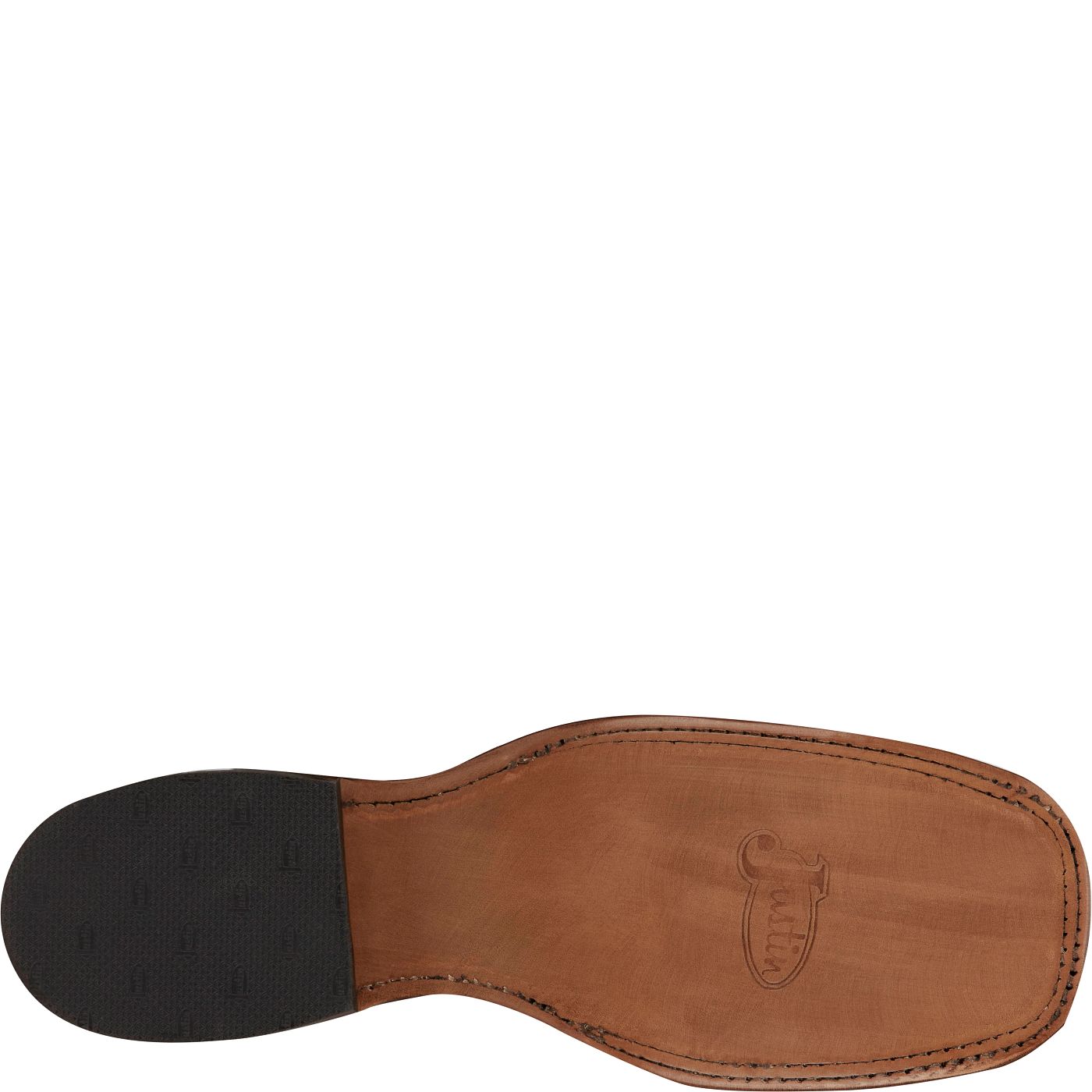 Justin Boots Men's Poston 11" Western Boot - Royal Navy Cowhide (BR388) - View 6