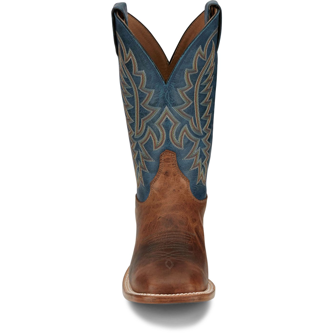 Justin Boots Men's Poston 11" Western Boot - Royal Navy Cowhide (BR388) - View 7