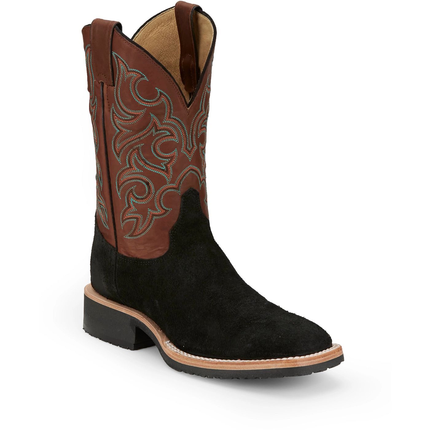 Justin Boots Men's Alamo 11" Western Boot - Clay Brown Cowhide (BR389) - View 2