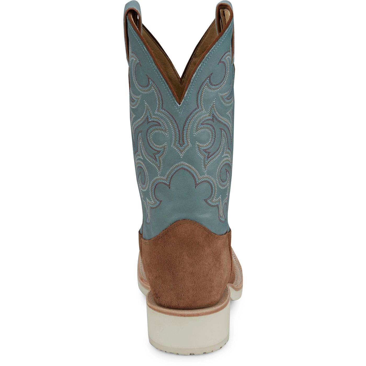 Justin Boots Men's Alamo 11" Western Boot - Sky Blue Cowhide (BR390) - View 5