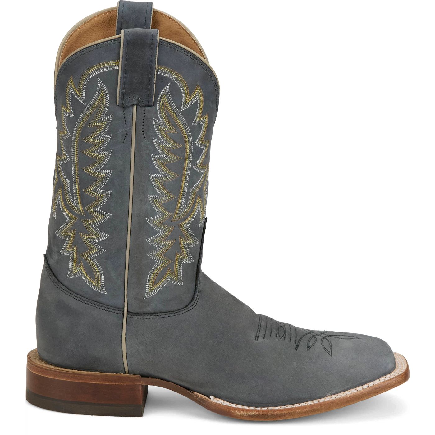 Justin Boots Men's Rancho 11" Western Boot - Weathered Grey Cowhide (BR391) - View 3