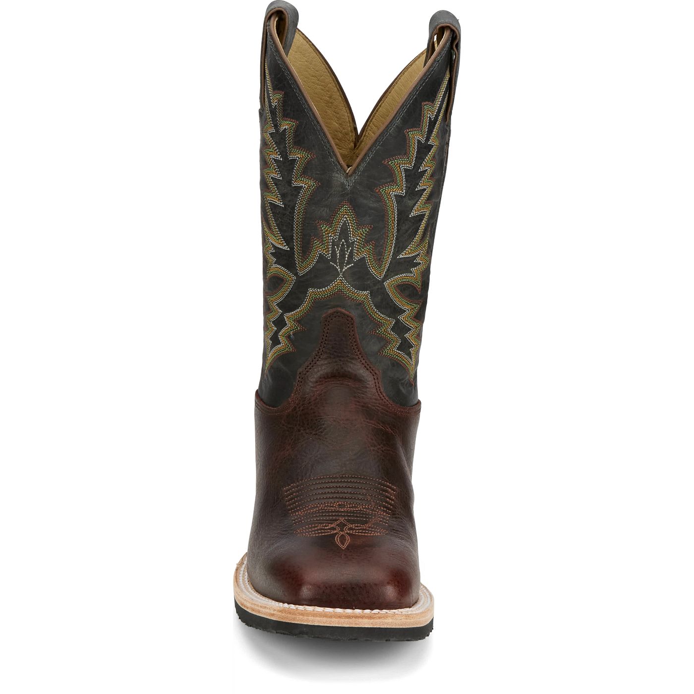 Justin Boots Men's Trainor 11" Western Boot - Malta Blue Cowhide (BR393) - View 7