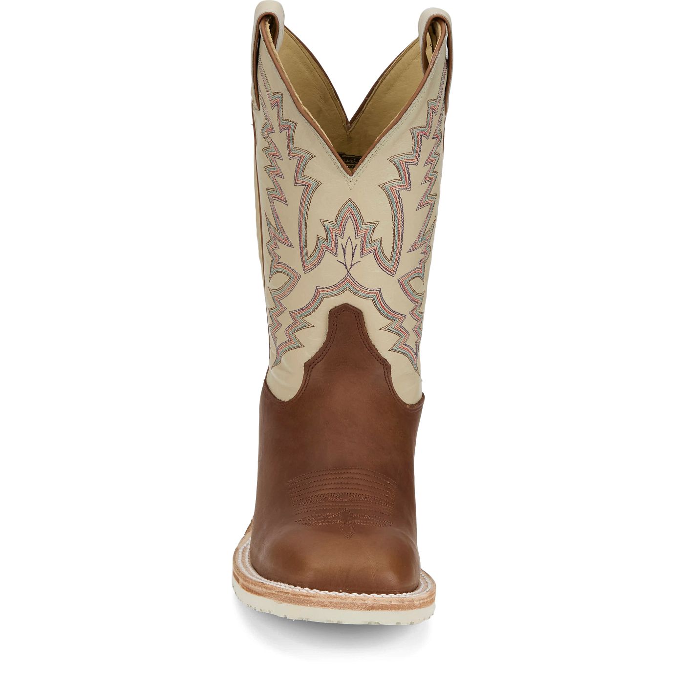 Justin Boots Men's Trainor 11" Western Boot - Bone Cowhide (BR394) - View 7