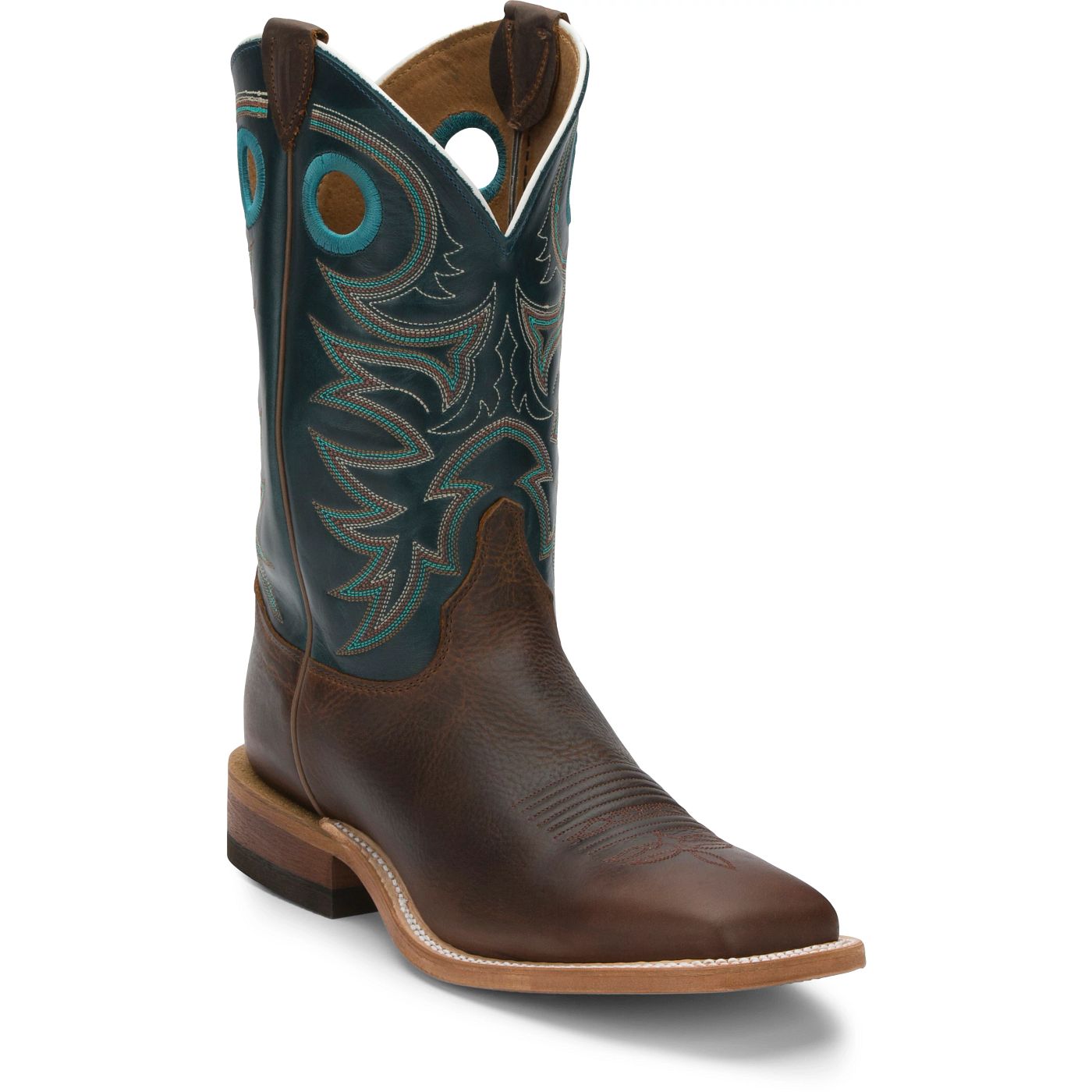 Justin Boots Men's Austin 11" Western Boot - Topaz Cowhide (BR738) - View 2